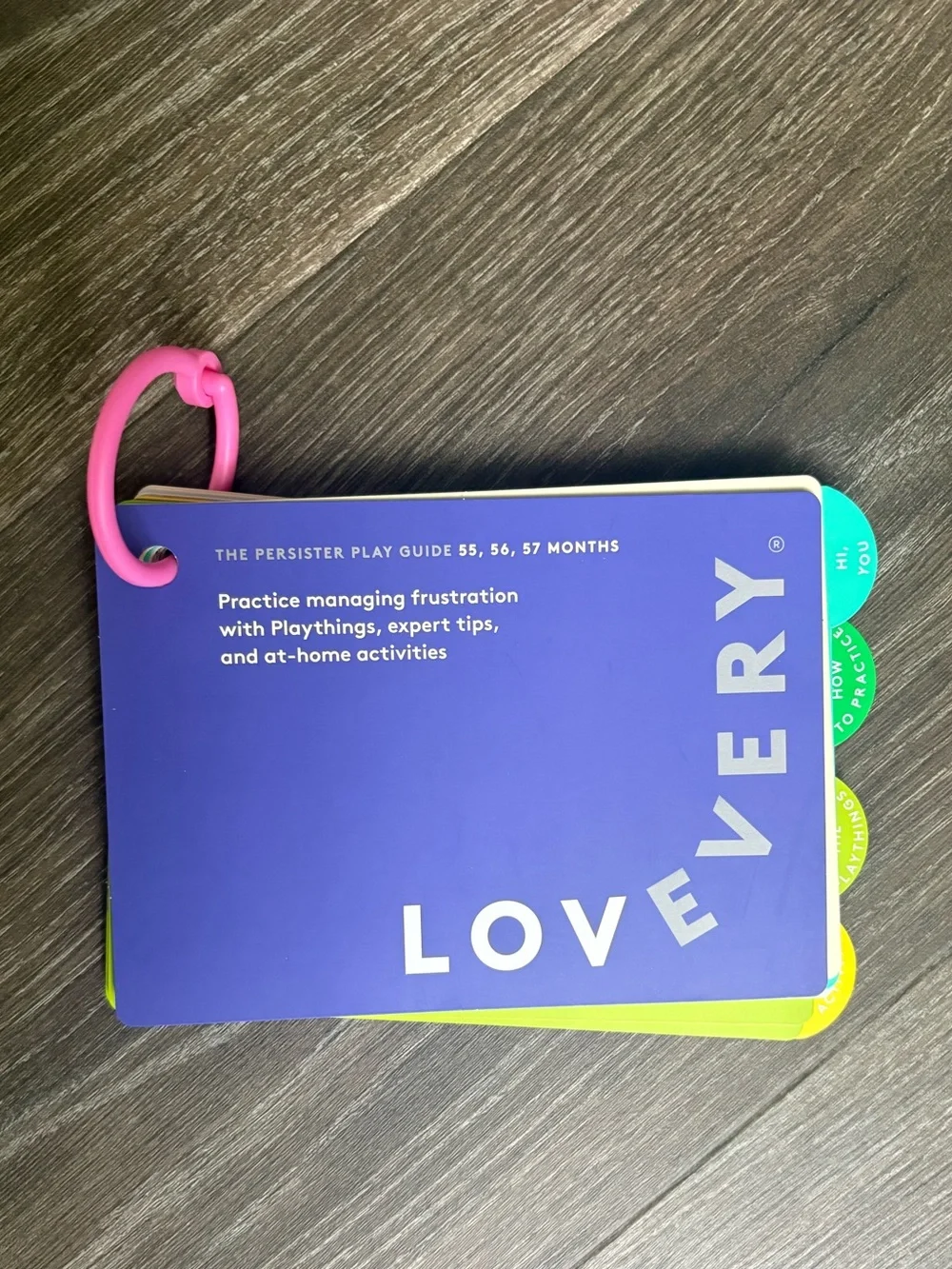 Lovevery The Persister Play Guide - Ages 55, 56, 57 Months NEW!
